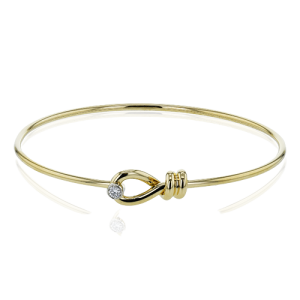 Bangle in 18k Gold with Diamonds