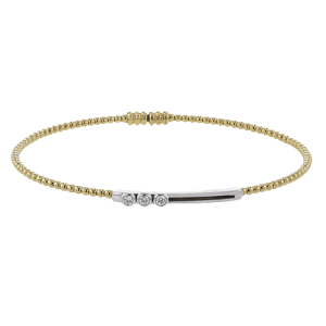 Bangle in 18k Gold with Diamonds