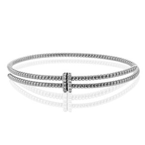 Bangle in 18k Gold with Diamonds