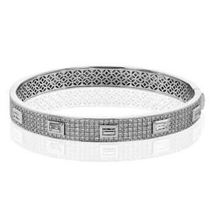 Bangle in 18k Gold with Diamonds