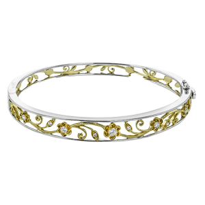 Bangle in 18k Gold with Diamonds