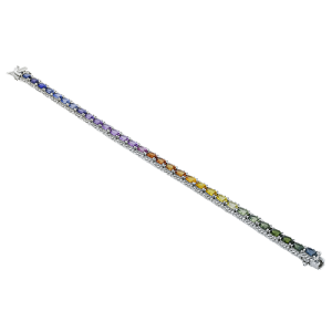 Color Bracelet in 18k Gold with Diamonds