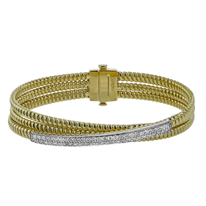 Bangle in 18k Gold with Diamonds