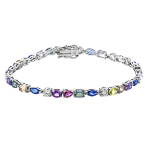 Color Bracelet in 18k Gold with Diamonds