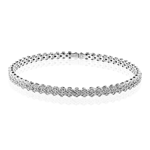 Bangle in 18k Gold with Diamonds