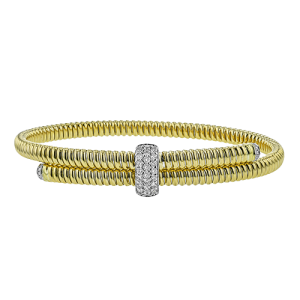 Bangle in 18k Gold with Diamonds