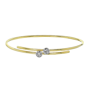 Bangle in 18k Gold with Diamonds
