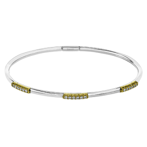 Bangle in 18k Gold with Diamonds