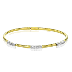 Bangle in 18k Gold with Diamonds