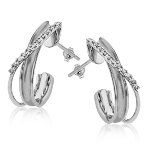Earring in 18k Gold with Diamonds