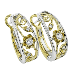 Earring in 18k Gold with Diamonds