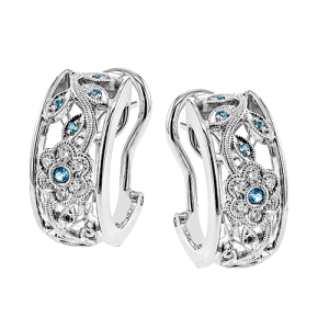 Color Earring in 18k Gold with Diamonds
