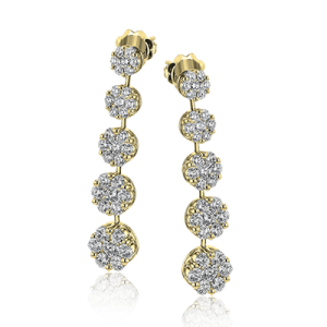 Earring in 18k Gold with Diamonds