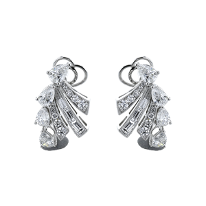 Color Earring in 18k Gold with Diamonds