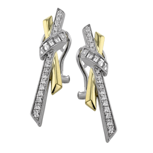 Earring in 18k Gold with Diamonds