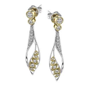 Earring in 18k Gold with Diamonds