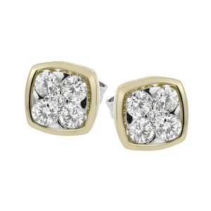 Earring in 18k Gold with Diamonds