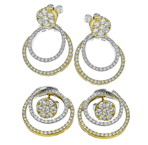 Earring in 18k Gold with Diamonds