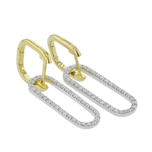Earring in 18k Gold with Diamonds
