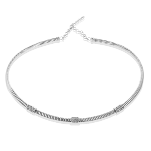 Choker in 18k Gold with Diamonds
