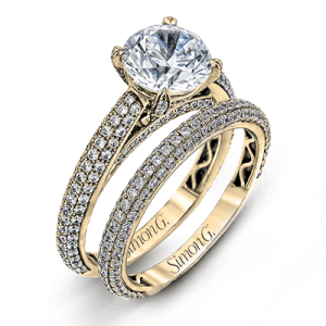 Wedding Set in 18k Gold with Diamonds