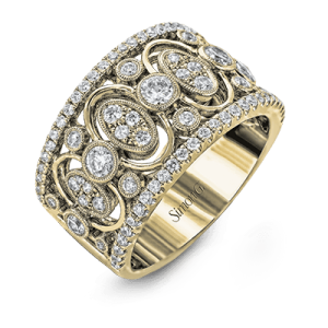Right Hand Ring in 18k Gold with Diamonds