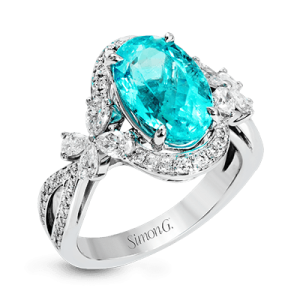 Color Ring in 18k Gold with Diamonds
