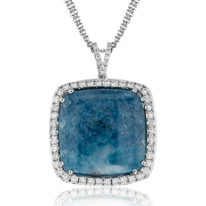 Color Pendant in 18k Gold with Diamonds