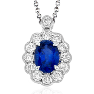 Color Pendant in 18k Gold with Diamonds
