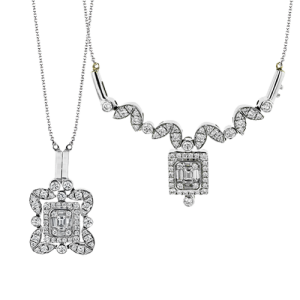 Pendant in 18k Gold with Diamonds