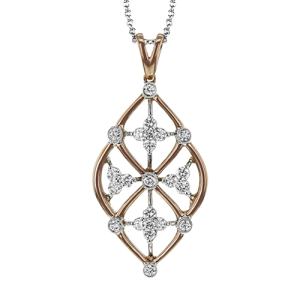 Pendant in 18k Gold with Diamonds