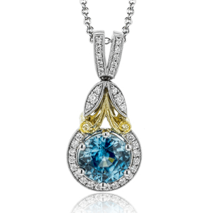 Color Pendant in 18k Gold with Diamonds