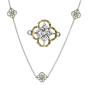 Necklace in 18k Gold with Diamonds