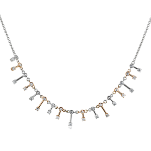 Necklace in 18k Gold with Diamonds