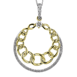 Pendant in 18k Gold with Diamonds