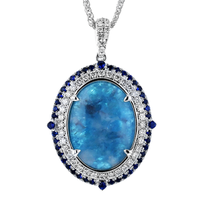 Color Pendant in 18k Gold with Diamonds
