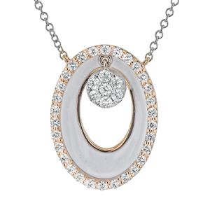 Pendant in 18k Gold with Diamonds