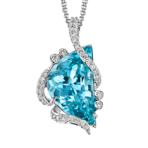 Color Pendant in 18k Gold with Diamonds