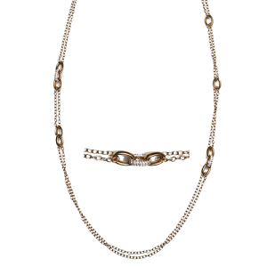 Necklace in 18k Gold with Diamonds