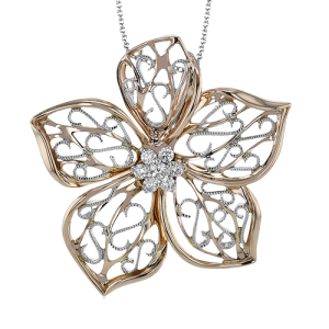 Pendant in 18k Gold with Diamonds