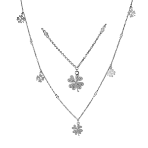 Necklace in 18k Gold with Diamonds