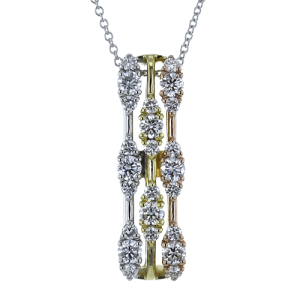 Pendant in 18k Gold with Diamonds