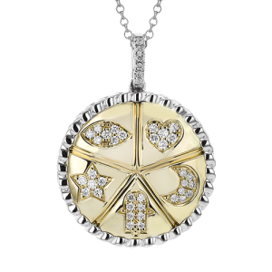Pendant in 18k Gold with Diamonds