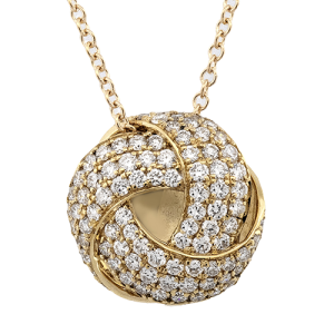 Pendant in 18k Gold with Diamonds