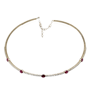 Color Pendant in 14k Gold with Diamonds