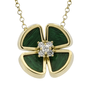 Color Pendant in 18k Gold with Diamonds