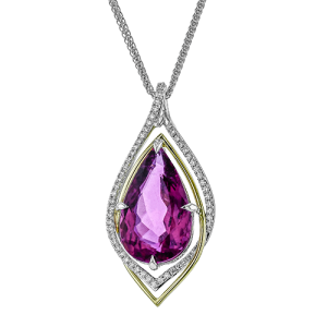 Color Pendant in 18k Gold with Diamonds