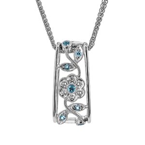 Color Pendant in 18k Gold with Diamonds