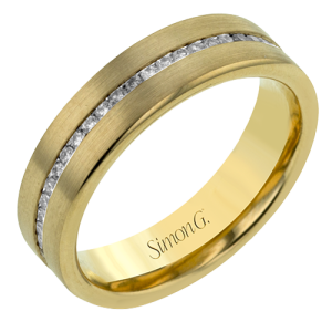 Men Ring in 14k Gold with Diamonds