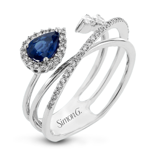 Color Ring in 18k Gold with Diamonds